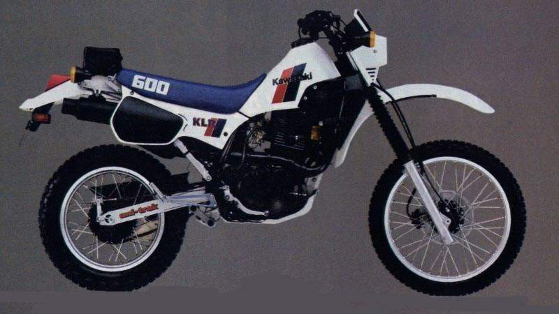 plisseret manipulere reductor Kawasaki KLR 600 (1984-85) technical specifications